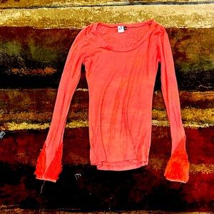 Orange XS BKE long sleeve top